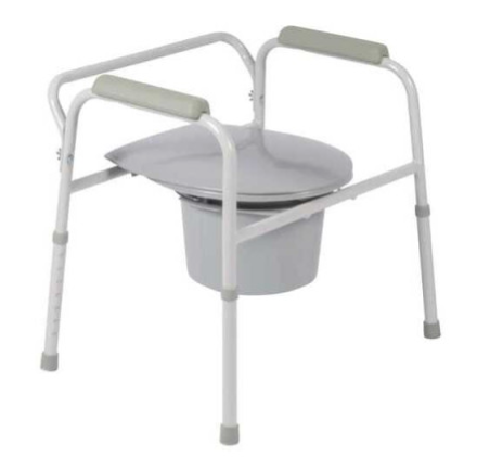 Chaise percée et cadre rehausseur