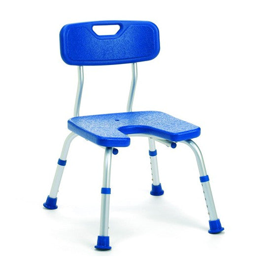 Chaise de douche Bleue avec Découpe - Melbourne