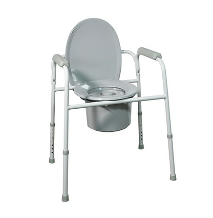 Chaise percée et cadre rehausseur