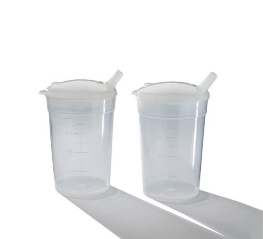 Lot de 2 verres canards plastiques